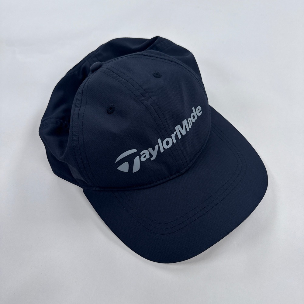 TaylorMade Mens Golf Hat OSFA Navy Blue Reflective Logo Performance Adjustable